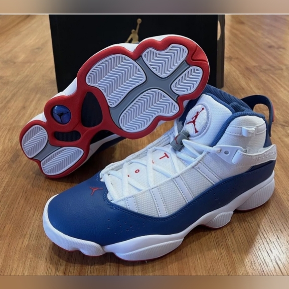 AIR JORDAN 6 RINGS *TRUE BLUE* MEN'S US SIZE 10.5 BRAND NEW IN BOX - Picture 2 of 10
